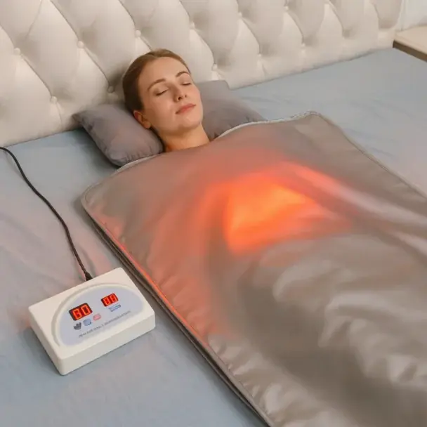 Nová Kolekce Infračervená sauna deka na tvarování postavy a detoxikaci těla - 650 W