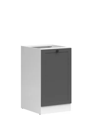 Nízká Cena Kuchyňská skříňka Junona Ramka 50 cm, levá, bílá/grafit