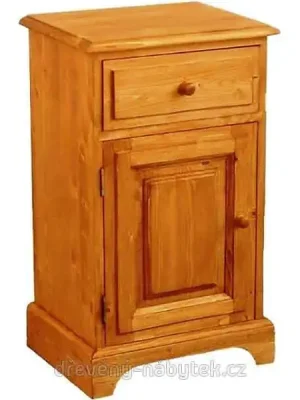 Dřevěný noční stolek 00129 (levý) Vrácení Zdarma