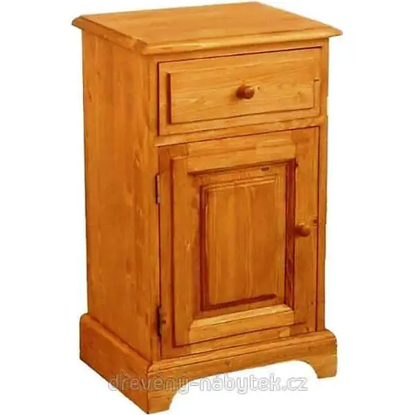 Dřevěný noční stolek 00129 (levý) Vrácení Zdarma