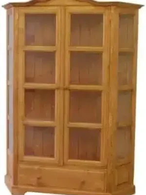 Značkový Dřevěná vitrína dvojitá 00702