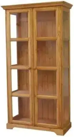 Víkendová Akce Dřevěná vitrína Classic dvojitá 00703