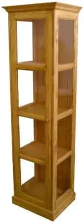 Ověřený Dřevěná vitrína Classic jednoduchá 00706