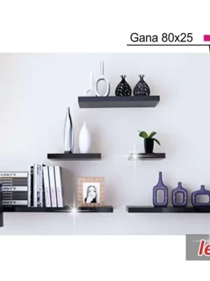 Zlevněný Police GANA 80 cm - černá