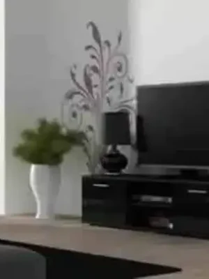 Televizní stolek SOHO 140 - černá/černá Sleva