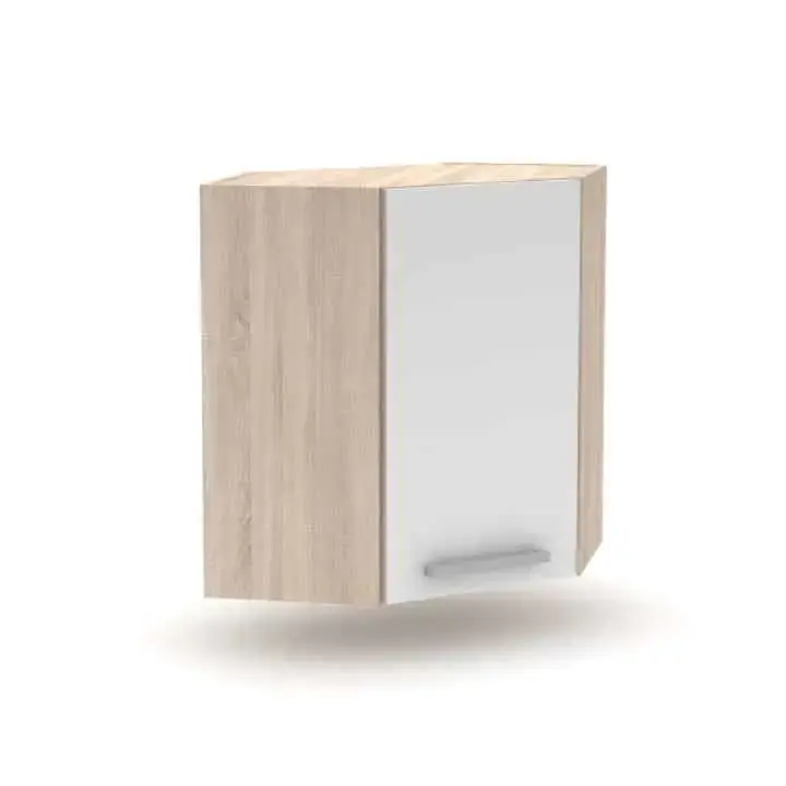 Horní skříňka roh 1DV NOPL-013-OH - dub sonoma / bílá Ověřený