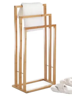 Zlevněný Stojan na ručníky bambusový DR-039