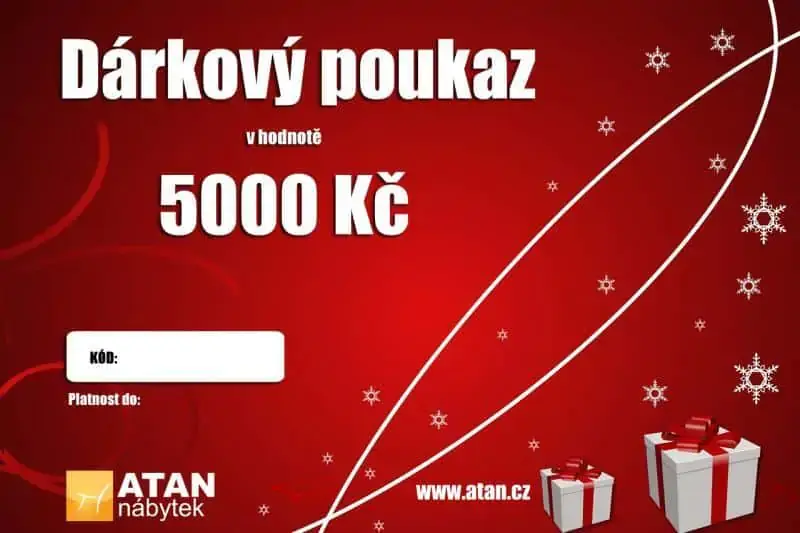 Aktuální Vánoční dárkový poukaz v hodnotě 5000 Kč