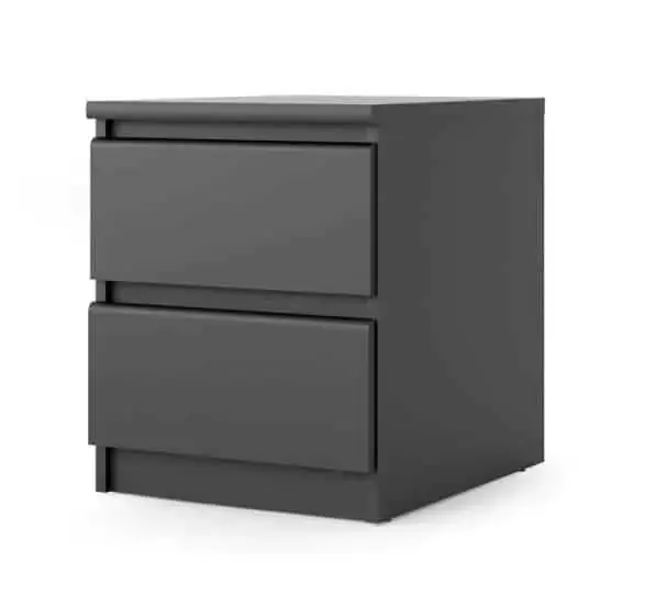 Vysoce Kvalitní Noční stolek Simplicity 2s černý MAT