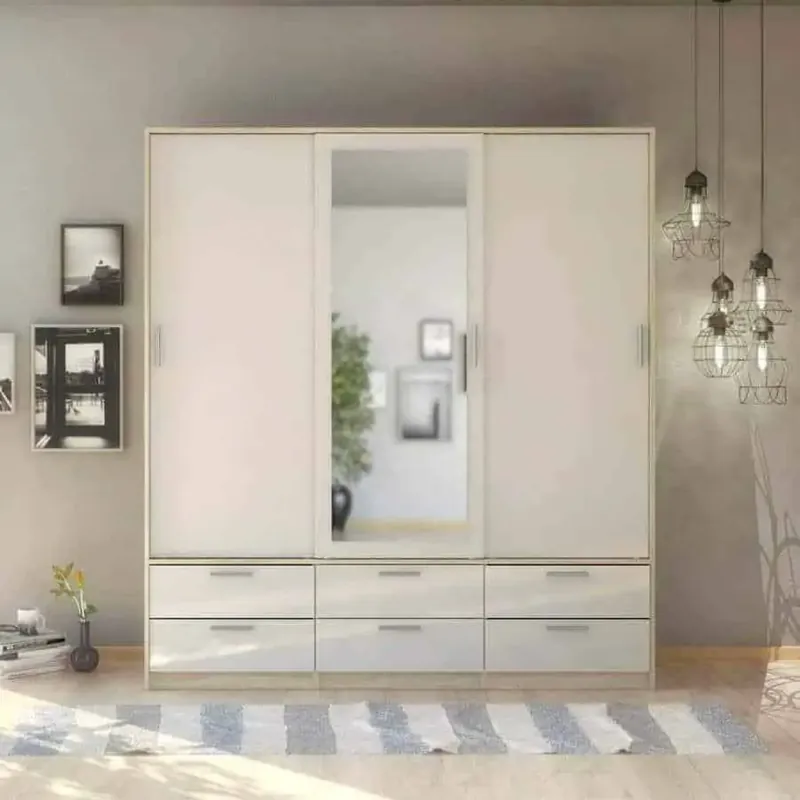 Sleva Skříň Lincoln 320 oak/bílý lesk