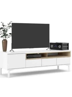 TV stolek Atrei 179 bílá/dub Must-Have