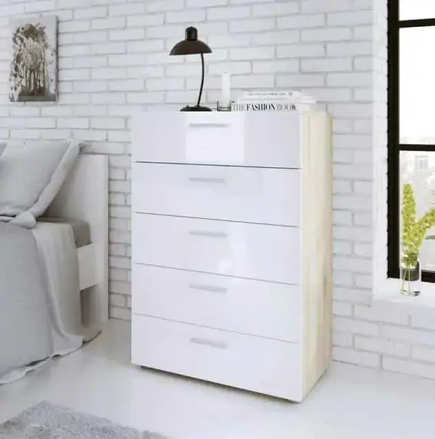 Komoda Pedro 508 oak/bílý lesk Kup Teď
