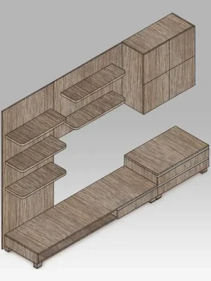 Aktuální Obývací stěna 9HQ08, barva noce