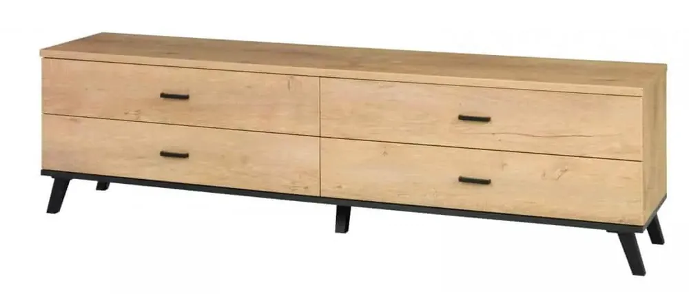 TV stolek Jocker R6 dub lefkas/černá Pouze Dnes