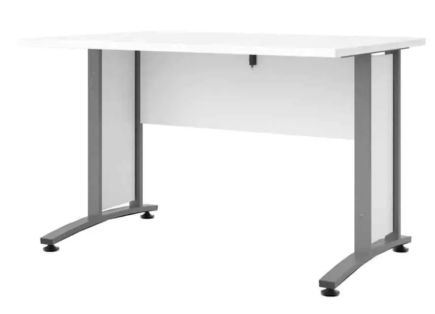Psací stůl Office 403/437 bílá/silver grey Speciální Cena