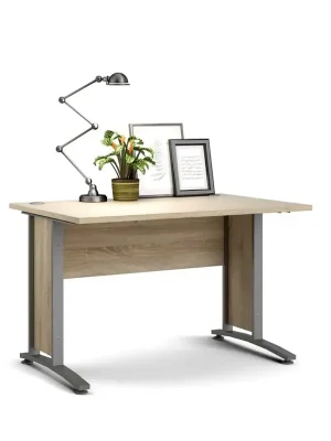 Dokud Zásoby Vydrží Psací stůl Office 403/437 dub sonoma/silver grey