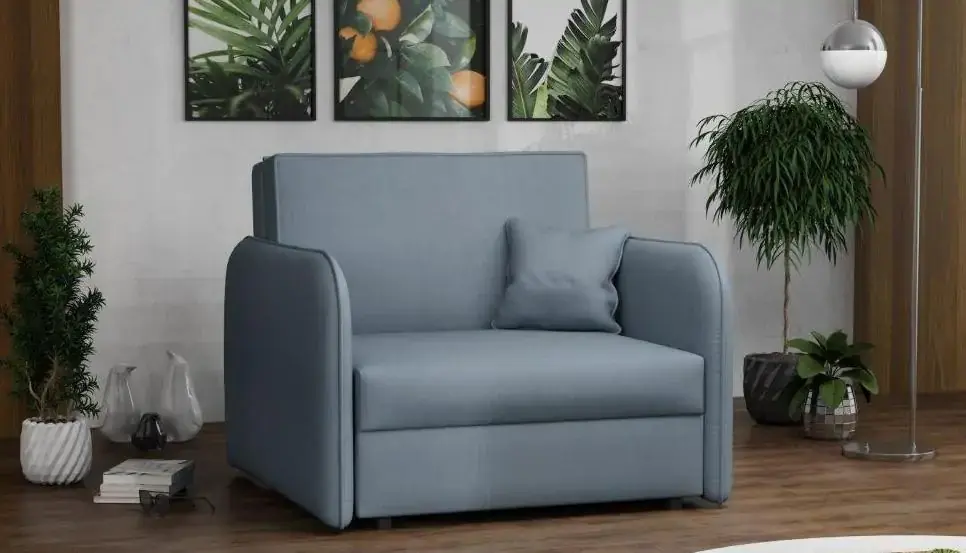 Rozkládací křeslo Vivian Loft I Mono 239 světle modrá Pouze Dnes