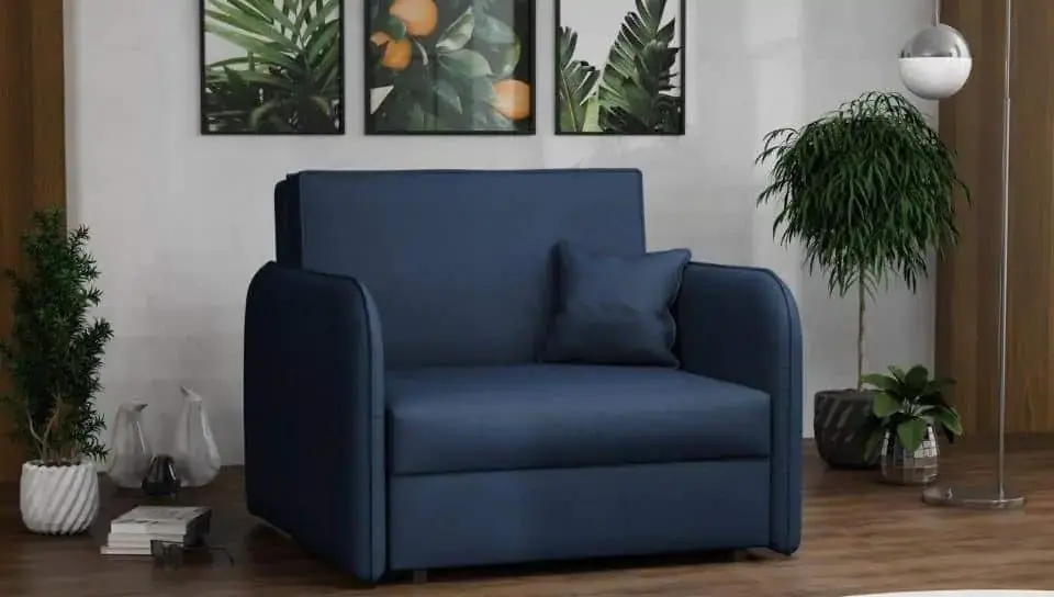 Must-Have Rozkládací křeslo Vivian Loft I Mono 241 tmavě modrá