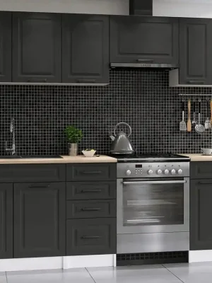 Vysoce Kvalitní Kuchyňská Linka Ilona 180/240 tmavě šedá MAT