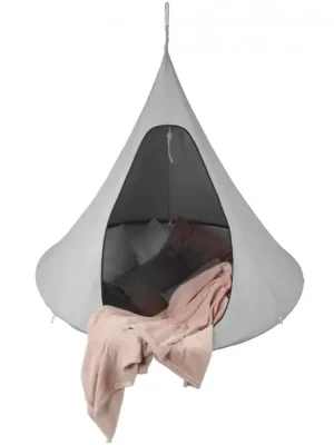 Závěsné houpací křeslo KLORIN NEW CACOON HAMMOCK, světle šedá BIG SIZE Cenový Hit