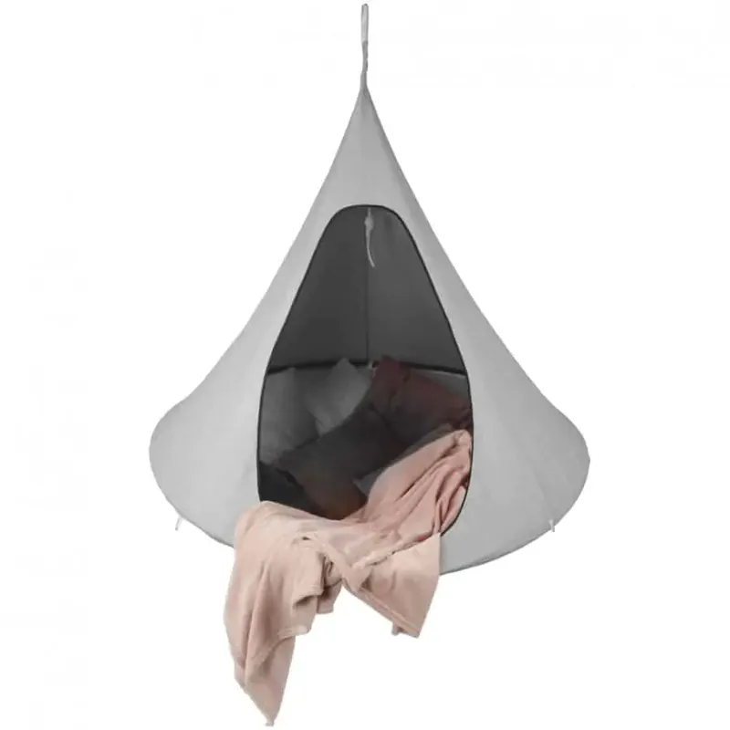 Závěsné houpací křeslo KLORIN NEW CACOON HAMMOCK, světle šedá BIG SIZE Cenový Hit