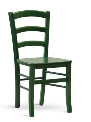 Oblíbený Dřevěná židle Paysane COLOR - masiv verde