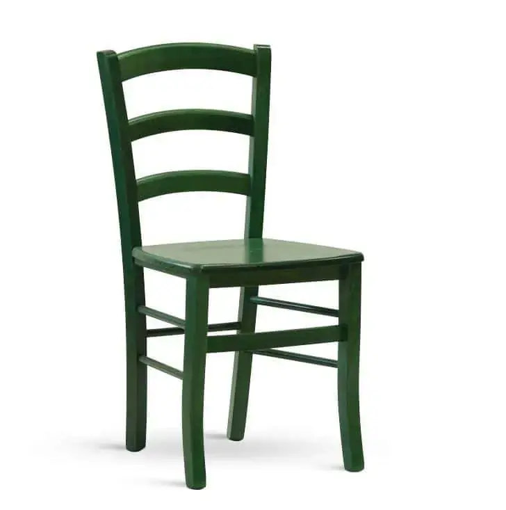 Oblíbený Dřevěná židle Paysane COLOR - masiv verde