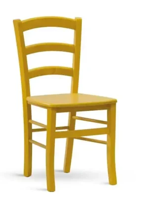 Speciální Cena Dřevěná židle Paysane COLOR - masiv giallo