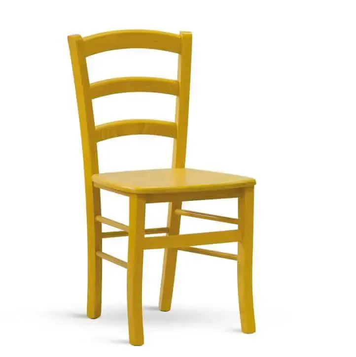 Speciální Cena Dřevěná židle Paysane COLOR - masiv giallo
