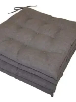 Vysoce Kvalitní Sedák 9 prošití set 4 kusy - šedý