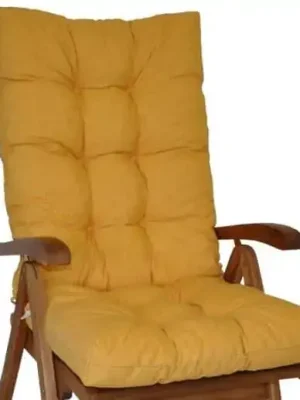 Aktuální Polstr křeslo vysoké - žlutý melír