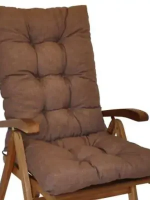 Polstr křeslo vysoké - hnědý melír Must-Have