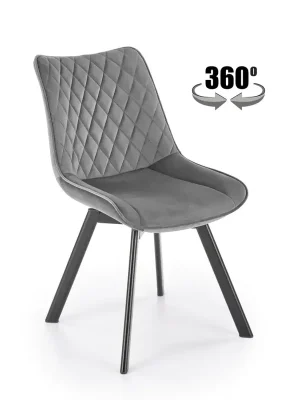 Originální Otočná jídelní židle K520 - šedá