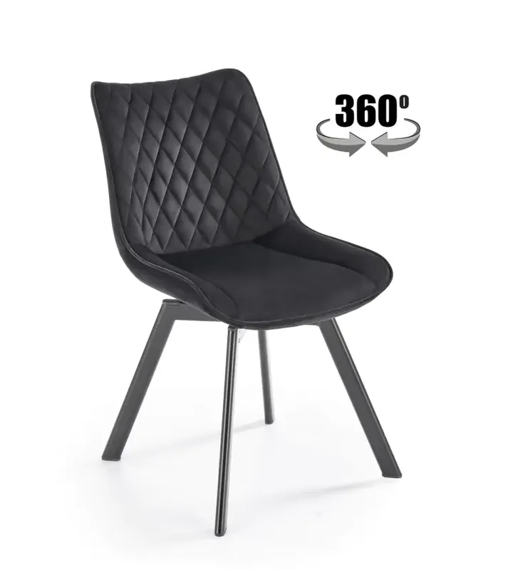 Nejlepší Volba Otočná jídelní židle K520 - černá