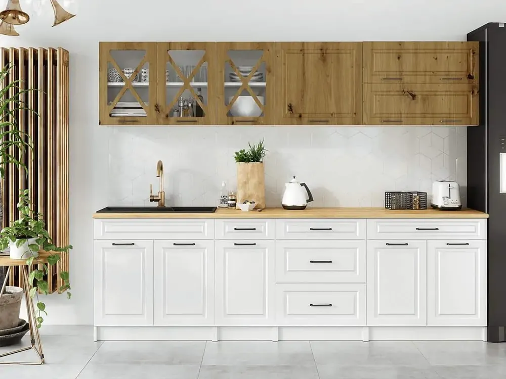 Levný Kuchyňská linka Tyra 260 artisan/bílá MAT