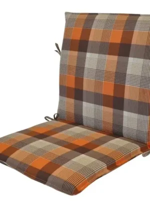 Rychlé Dodání Polstr křeslo nízké - oranžová kostka