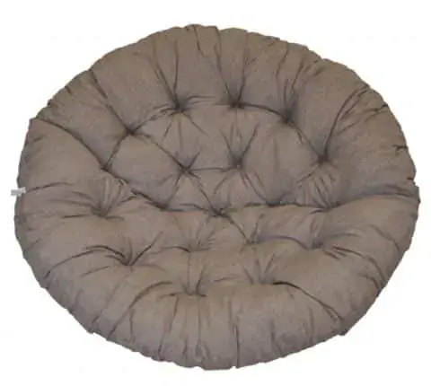 Nová Kolekce Polstr na křeslo papasan 100 cm - šedý melír