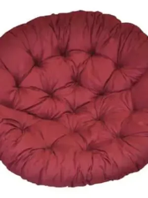 Bezpečná Platba Polstr na křeslo papasan 100 cm - vínový kepr