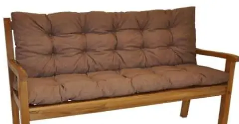 Polstr na zahradní lavičku 150 cm - hnědý melír Nízká Cena