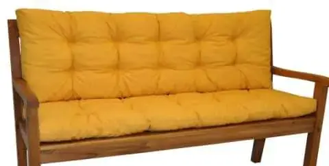 Objednat Nyní Polstr na zahradní lavičku 150 cm - žlutý melír