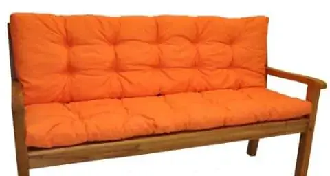 Odeslání Ihned Polstr na zahradní lavičku 120 cm - oranžový melír