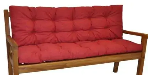 Polstr na zahradní lavičku 120 cm - vínový melír Expresní Doručení