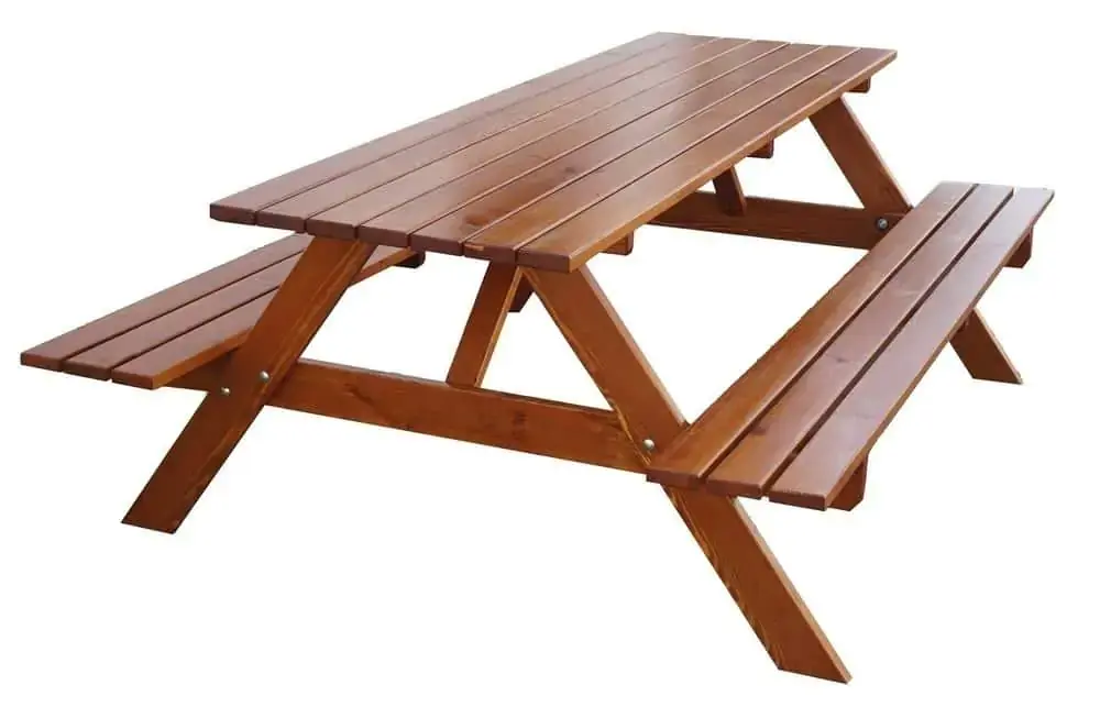 Sezónní Sleva PIKNIK zahradní set dřevěný - 220 cm - lakovaný
