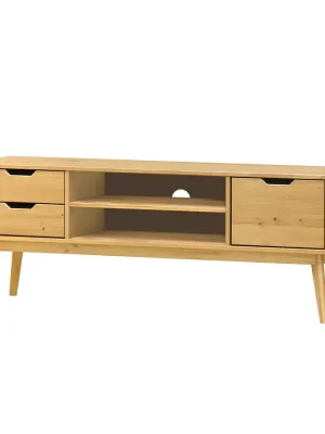 TV stolek 1 dveře + 2 zásuvky BONITO vosk Sezónní Sleva