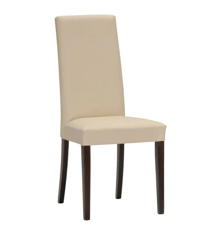 Jídelní židle Nancy - tmavě hnědá/koženka beige Nízká Cena