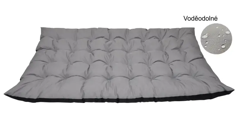 Matrace zahradní MAXI 180x115 cm - šedá 336 voděodolná Aktuální