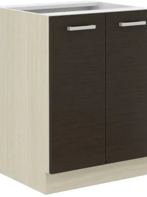 Finální Výprodej Kuchyňská skříňka Christo 60D-2F-BB dub ferrara/legno tmavé