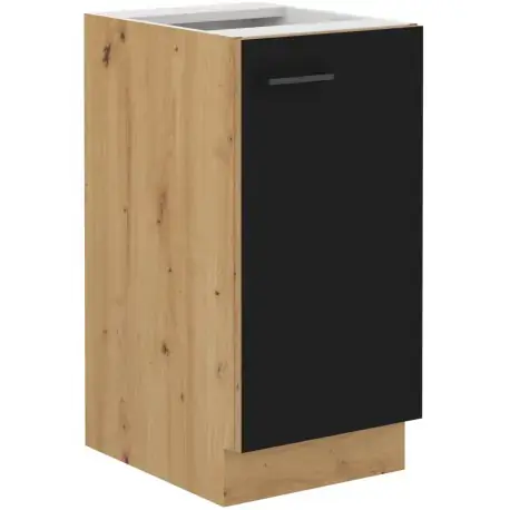 Kuchyňská skříňka Molly 40 D 1F BB černá/dub artisan Tovární Cena