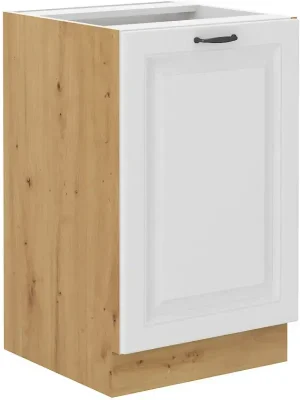 Zlevněný Kuchyňská skříňka Stipe 60 D 1F BB bílá/dub artisan