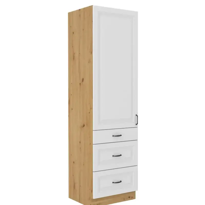 Akční Cena Kuchyňská skříň Stipe 60 DKS 210 3S 1F bílá/dub artisan